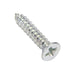 Tapping Screw, Flat Head Phillips Drive, Type AB, #6 x 1/2" Length, Steel Zinc Plated by Spaenaur Inc.