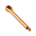 Cotter Pin DIN 94 4.00 x 32mm Copper Plain DIN 94/Cu 4X32 by Spaenaur Inc.