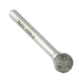 Carbide Burr, Double Cut Ball Shape 1/2" DIA x 7/16" LGTH x 1/4" Shank Hardened Steel Shank, Tungsten Carbide Tip by Spaenaur Inc.