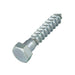 Lag Screw, Hex Head, 3/8" x 3-1/2" Length, Steel Zinc Plated by Spaenaur Inc.