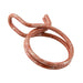Collier de serrage à double fil métallique, diamètre nominal 1,250 po x diamètre du fil 0,110 po, fil métallique à haute résistance, couleur rouge zinc, par Spaenaur Inc.