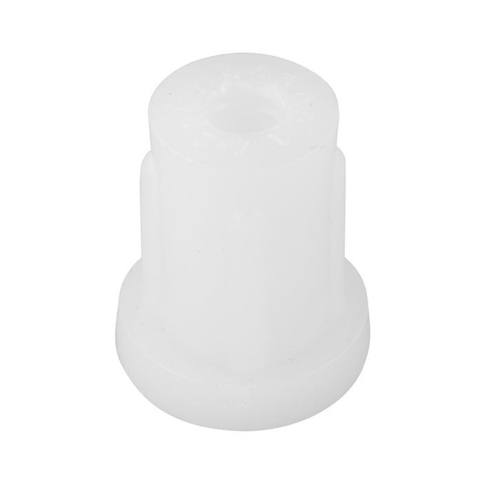 Plug Glide for 16/18 GA. Round Tube 7/8" x 5/16"-18 Polyethylene Natural Color by Spaenaur Inc.
