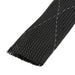 Gaine extensible tressée « Flexo Pet » de qualité standard, diamètre 1 1/2 po, polyéthylène téréphtalate, noir, par Flexo™