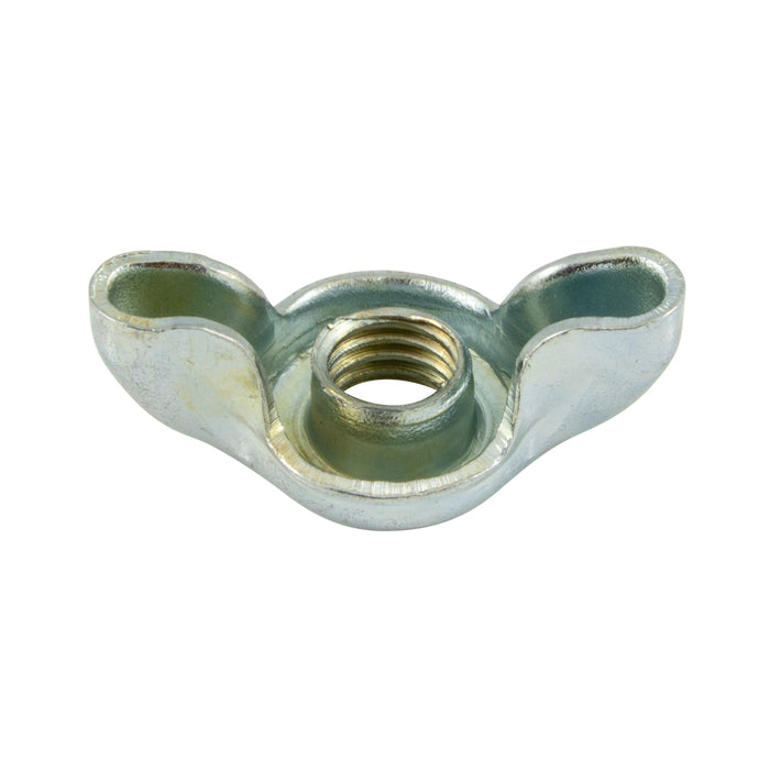 Écrou à oreilles en tôle, de forme plate, M6 x 1,0, à pas réduit, en acier embouti à faible teneur en carbone, zingué, fabriqué par Spaenaur Inc.