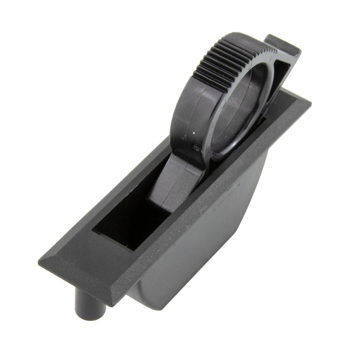 Concealed Pull 10 Series (Small) .810" x 3.19" LGTH Nylon/Polycarbonate Black by SouthCo