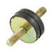 Anti-Vibration Mount, Double-Ended Type A, Max Load 109 Lbs 25mm x 10mm (M6X18) Natural Rubber / Steel Plates 57 Duro by Spaenaur Inc.