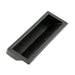 Poignée encastrée à tirette pour petite poche 1 po x 3,25 po, plage de panneaux 0,070 po à 0,085 po, ABS, noir mat, par SouthCo