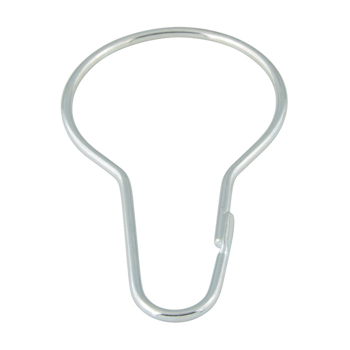 Shower Curtain Ring .080" Wire Diameter, 1-3/8" Inside Loop Diameter, 2-3/4" O/A LGTH, Steel Zinc Plated by Spaenaur Inc.