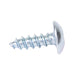 Tapping Screw, Truss Head Square Socket Drive, Type A, #6 x 3/8" Length, Low Carbon Steel Trivalent Zinc Plated by Spaenaur Inc.