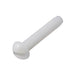 Machine Screw, Round Head, Slotted Drive, #10-24 UNC x 3/4" Length, Nylon Natural by Spaenaur Inc.