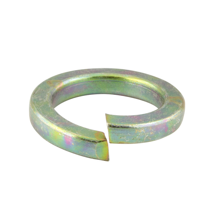 Rondelle fendue à collerette haute M10, extrémités lisses, acier à ressort, zinguée jaune, DIN 7980/ST-YZ M10, par Spaenaur Inc.