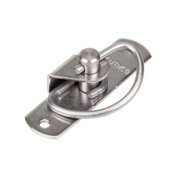 Spring Latch, Medium Size, Slotted Head, Rivet Mounting, .060"-.380" Grip Range Stainless Steel Passivated