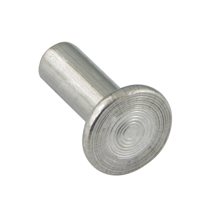 Rivet en aluminium massif à tête plate 1/4 po de diamètre x 1/2 po de longueur Aluminium-1100F ordinaire par Spaenaur Inc.