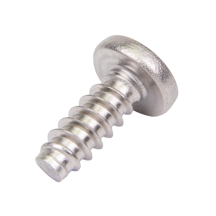 Tapping Screw, Pan Head Phillips Drive, Type B, #10 x 1/2" Length, Stainless Steel by Spaenaur Inc.