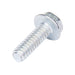 Machine Screw, Indented Hex Washer Head, Unslotted Drive, #10-24 UNC x 5/8" Length, Steel Zinc Plated by Spaenaur Inc.