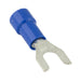 Spade tongue Terminal Insulated Solderless 12-10 Wire #10 Stud Electrolytic Copper, Heavy Bright Tin Plate, Yellow Plastic Insulator by Spaenaur Inc.