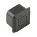 Square Plug for Metal Tubing 1 1/2" x 16 Gauge Tube Low Density Polyethylene Black by Spaenaur Inc.