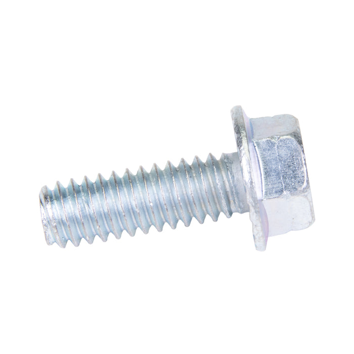 Flange Screw,Serrated Hex Washer HD 3/8"-16 UNC x 1" Low Carbon Steel Trivalent Zinc Plated Case Hardened