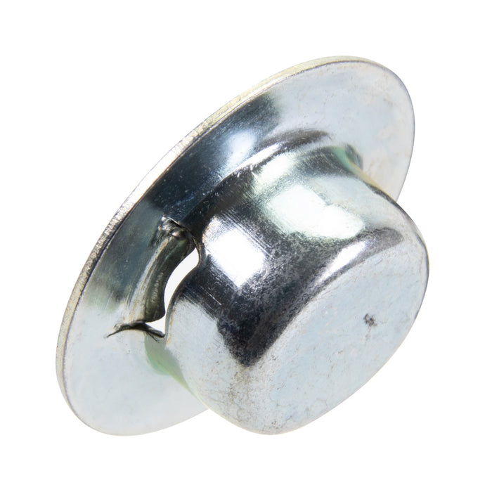 Écrou à pousser de type rondelle pour tige de 1/4 po, diamètre de rondelle 9/16 po, hauteur totale 0,205 po. Acier électrozinc chromate Pw-250009-Ebg par Spaenaur Inc.