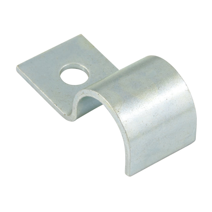 "Half" Clip 9/16" Clamp DIA., 7/32" Hole DIA .687" C to C Steel Hot Dipped Galvanized by Spaenaur Inc.