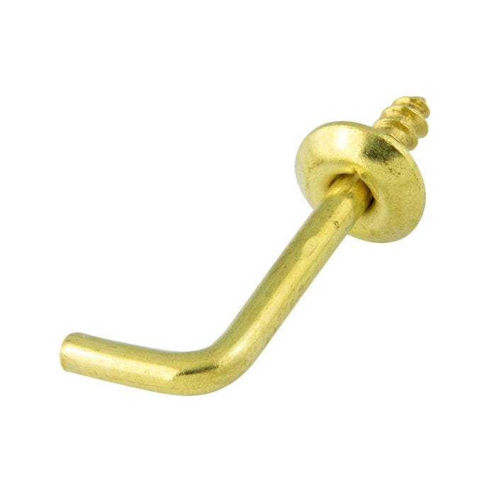 Crochet d'épaule, fil de 0,72 po de diamètre x 1/2 po de projection, laiton brut, par Spaenaur Inc.