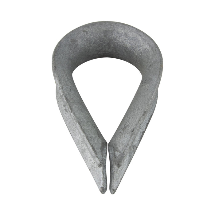 Cosse standard pour câble métallique de 1 pouce, en acier électroplaqué, fabriquée par Spaenaur Inc.