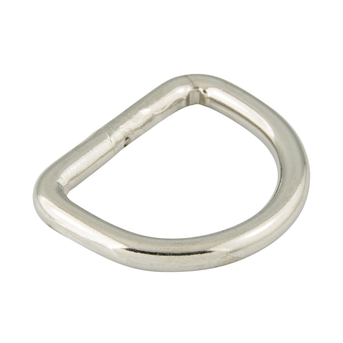 Dee Ring, Welded Joint, Heavy Style 2" I.W. x 1 5/8" I.H. x .262" Wire Steel Zinc Plated