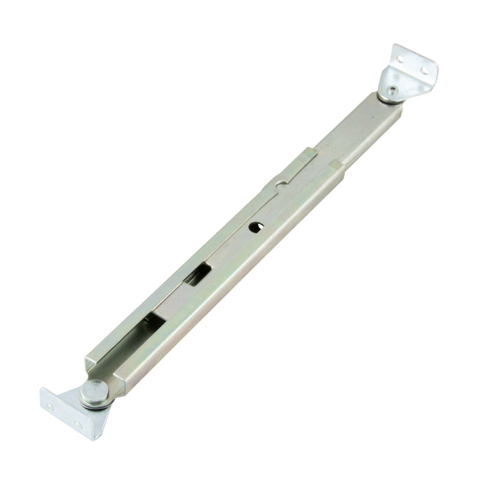 Miniature Support Stay W/ Fixing Brackets 9.4" Open LGTH Steel, Clear Zinc or Yellow Zinc Plated Our Option by Spaenaur Inc.