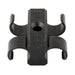 T-Clip 1/2" - 5/8" Range Polyacetal Plastic Black by Spaenaur Inc.