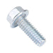 Flange Screw,Serrated Hex Washer HD 1/4"-20 UNC x 2" LG Low Carbon Steel Case Hardened Trivalent Zinc Plated by Spaenaur Inc.