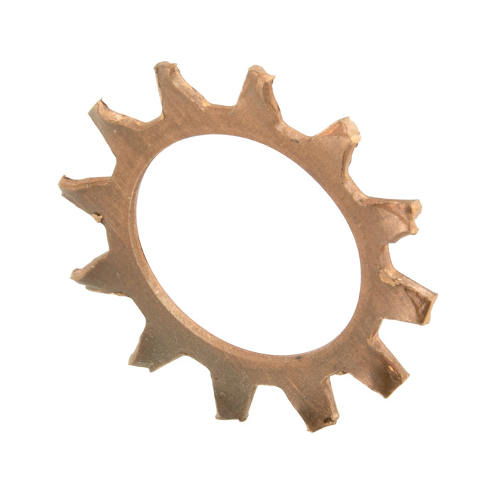 EXT tooth Flat Lockwasher,DIN 6797A Bolt Size M3.5(3.7 ID x 7 OD .5 TH) Phosphor Bronze Plain DIN 6797A/BRonze M3.5 by Spaenaur Inc.