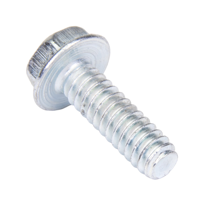 Machine Screw, Indented Hex Washer Head, Unslotted Drive, #10-24 UNC x 5/8" Length, Steel Zinc Plated by Spaenaur Inc.