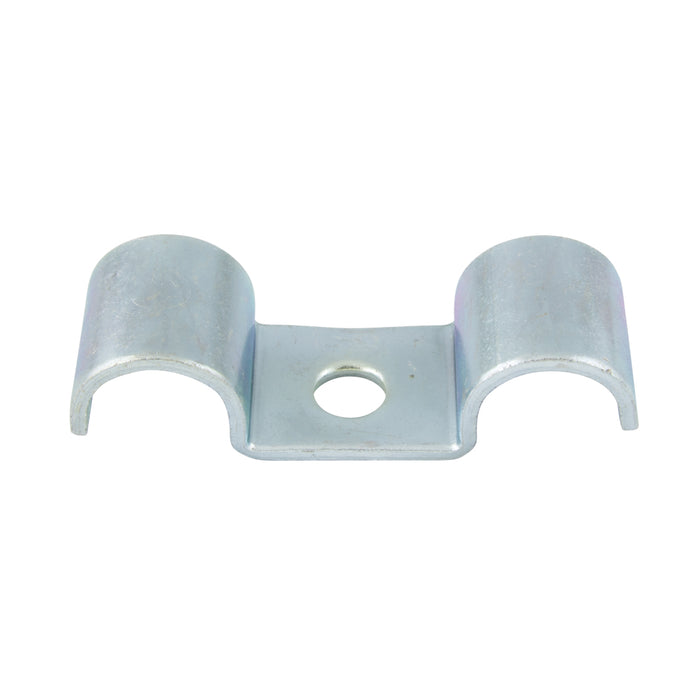 Collier de serrage double standard de type ouvert pour usage moyen, capacité 1/4 po de diamètre, taille de trou 9/32 po, acier zingué par Spaenaur Inc.