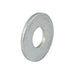 Rondelle plate, boulon rond, taille 1/4 po, diamètre intérieur 17/64 po x diamètre extérieur 3/4 po x épaisseur 0,062 po, acier zingué trivalent par Spaenaur Inc.