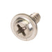SEMS Tapping Screw Phillips Round Washer Head W/ 3/8" OD External Lockwasher #8 x 7/16" LG, Type A Low Carbon Steel Case Hard Nickel Plated by Spaenaur Inc.