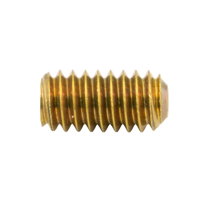 Hex Socket Set Screw, Cup Point #10-24 UNC x 1/4" LONG Brass ANSI B18.3-1986 by Spaenaur Inc.