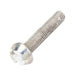Machine Screw, Standard Head, Unslotted Drive, #8-32 UNC x 1/2" Length, Steel Zinc Plated by Spaenaur Inc.