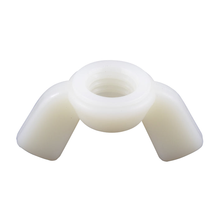 Wing Nut #10-24 UNC Nylon 6/6 Natural by Spaenaur Inc.