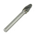 Carbide Burr, Aluminum Cut Round Nose Tree Shape 3/8" DIA x 3/4" LGTH x 1/4"Shank by Spaenaur Inc.