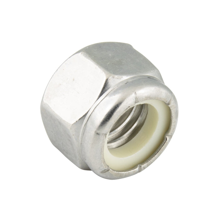 Fujilok Hex Finished Full Locknut M12 x 1.75 Pitch AISI-304 Stainless Steel Passivated with Stainless Steel Insert by Fujilok