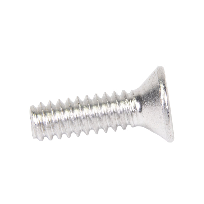 Vis à métaux, tête plate, empreinte carrée, n° 10-24 UNC x 5/8" de longueur, en aluminium brut, de la marque Spaenaur Inc.