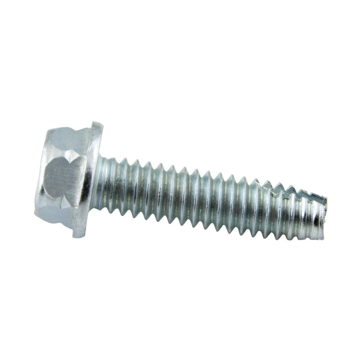 Thread-Cutting Screw, Indented Hex Washer Head, Type 1 5/16"-18 UNC x 1/2" L (Head 1/2"AF) Low Carbon Steel Case Hard Trivalent Zinc Plated ANSI B18.6.4-1966 by Spaenaur Inc.