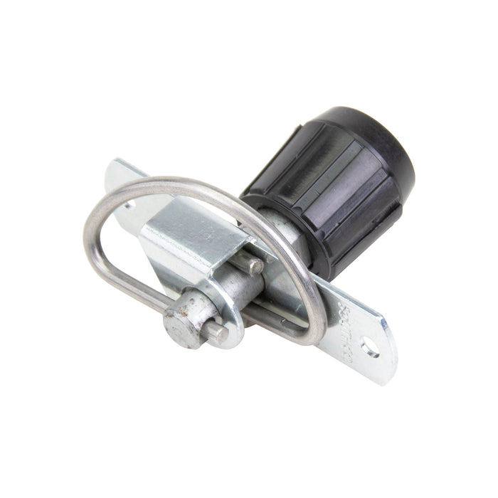 Small Spring Latch Black Knob Head Rivet Type .05-.25" Grip Steel Zinc Plated