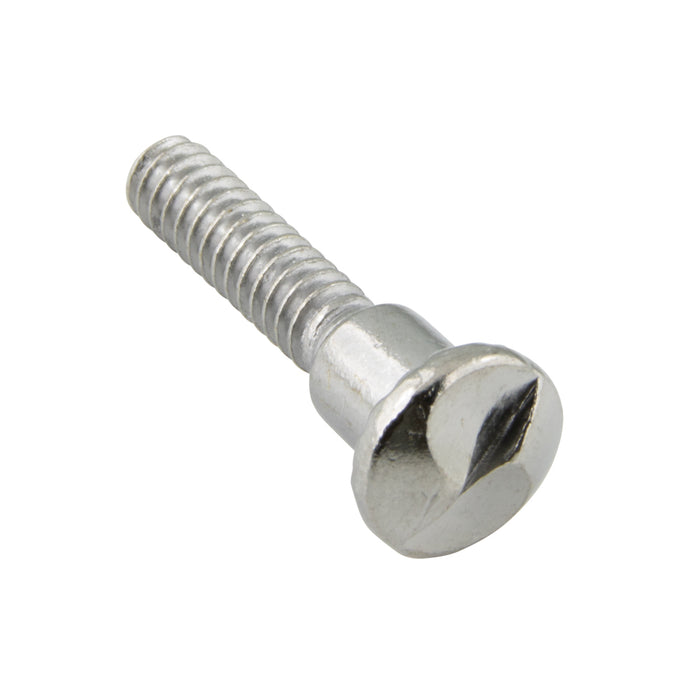 One Way Slot Shoulder Screw #10-24 UNC x 3/4" LONG Brass, Chrome Plated