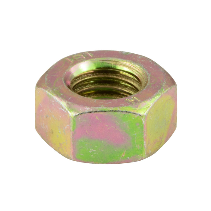 Hex Nut, DIN 934 M4 x 0.70 Pitch, 7mm WAF, 3.2mm TH Class 10 Steel Yellow Zinc Plated DIN 934/10-YZ M4 by Spaenaur Inc.