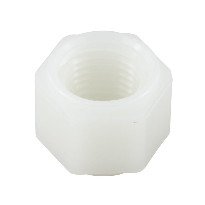 Écrou pivotant pour adaptateur de raccord de tuyau 1/4 po Fpt en nylon blanc par Spaenaur Inc.