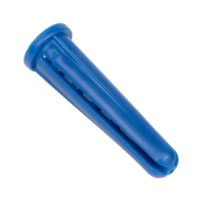 Conical Screw Anchor, Plastic Blue, #14-16 x 1 3/8", Drill Size 5/16" by Spaenaur Inc.