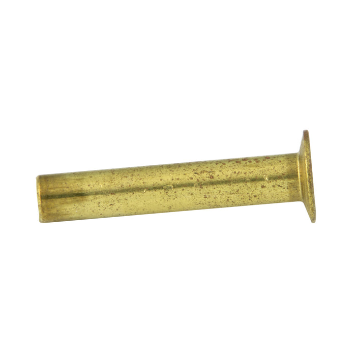 Brake Lining Rivet Semi-Tubular Flat-Shallow Countersunk Head 3/16" DIA x 1/2" L x 15/32" Nom. Head DIA, Brass Plain by Spaenaur Inc.