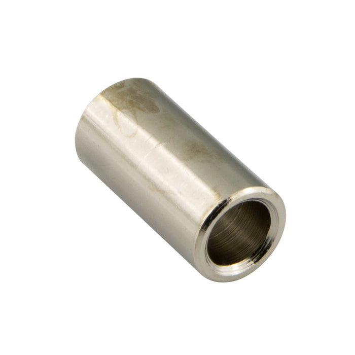 Round Spacer, Not Tapped, Seamless, ID for # 4 Screw, 3/16" OD x 1/2" LGTH Brass, Nickel Plated