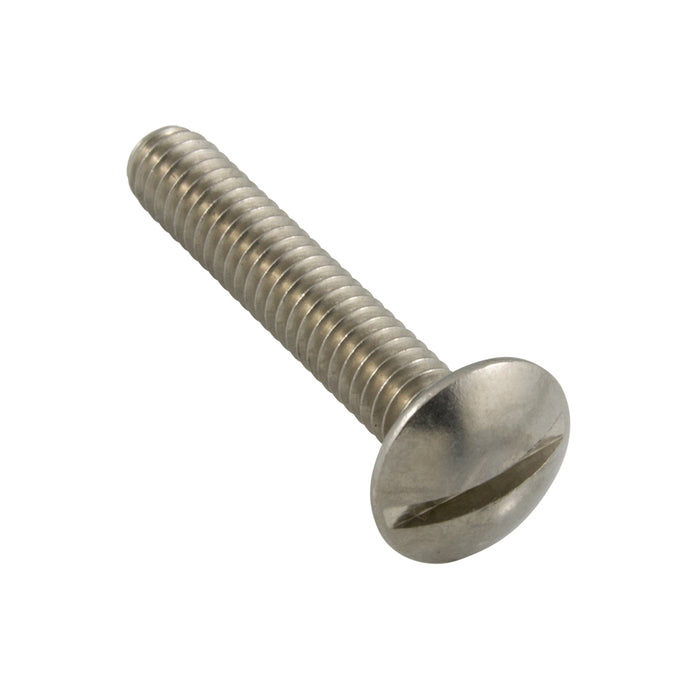 Machine Screw, Truss Slot Head #6-32 UNC x 1/4" 18-8 Stainless Steel ANSI B18.6.3-1972